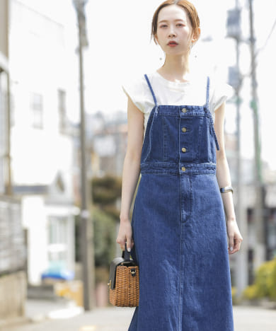 別注』Lee×ROSSO FLARE SALOPETTE SKIRT[LB9536-RL25]｜URBAN RESEARCH 