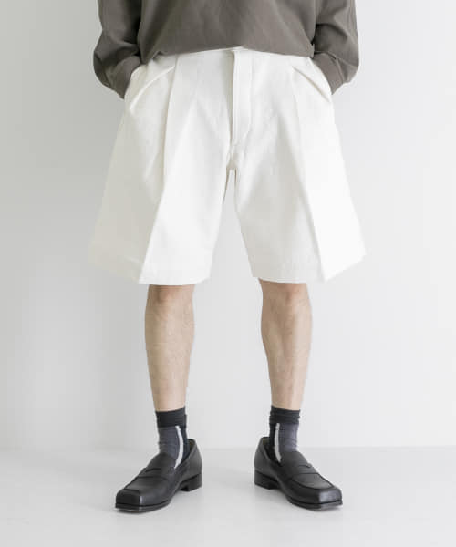 HERILL　HL  Denim Tuckshorts