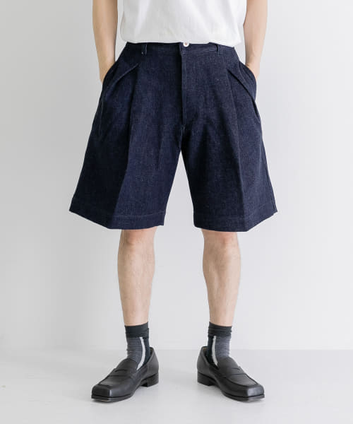 HERILL　HL  Denim Tuckshorts