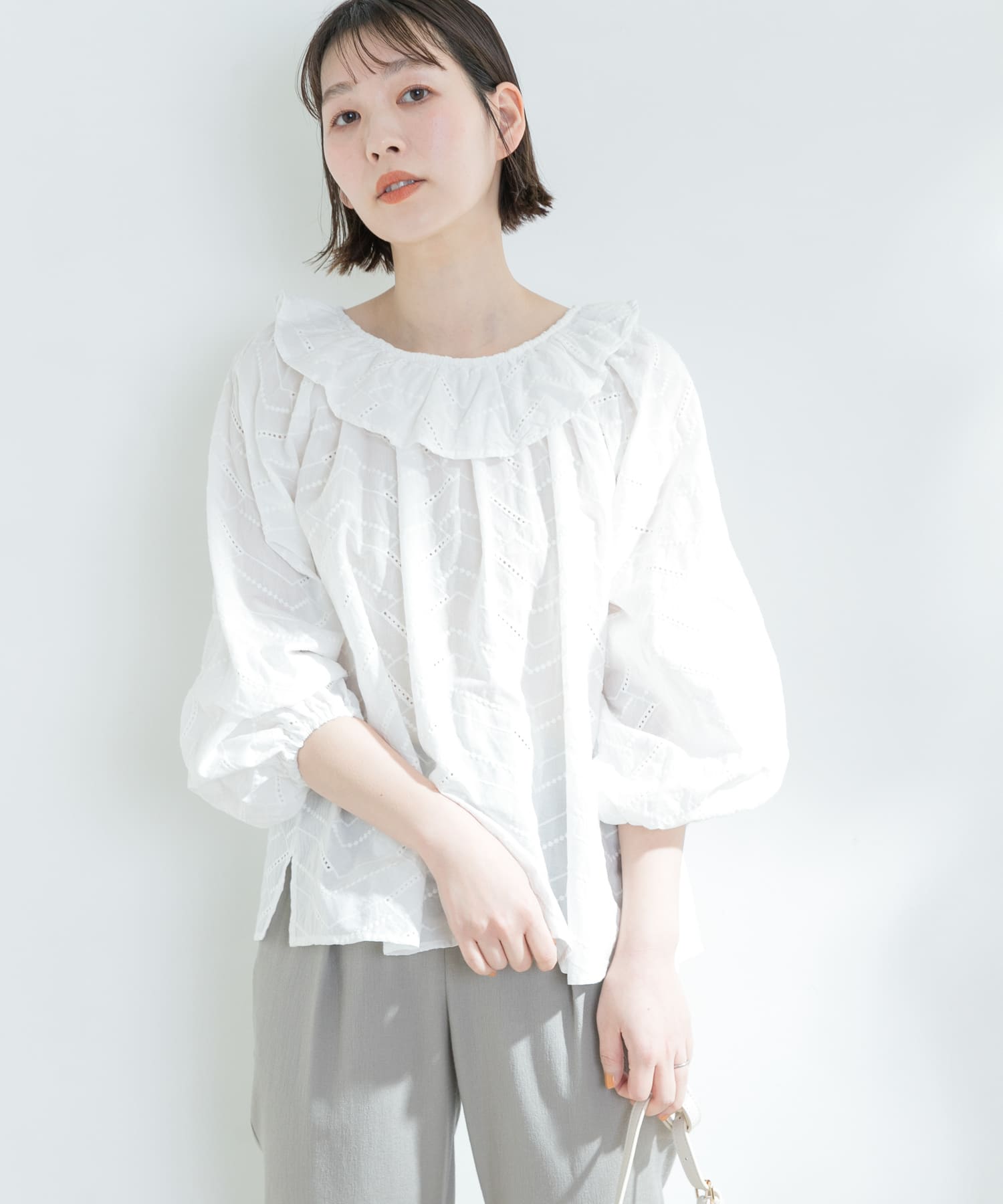 F By Rosso コットンレースフリルカラーチュニック Ra24 23f402 Urban Research公式ファッション通販 F By Rosso コットンレースフリルカラーチュニック Ra24 23f402 Urban Research公式ファッション通販