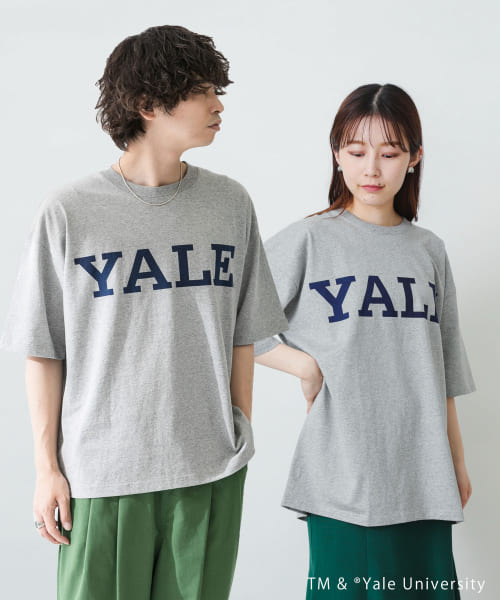 『ユニセックス』『別注』YALEカレッジロゴTシャツ A