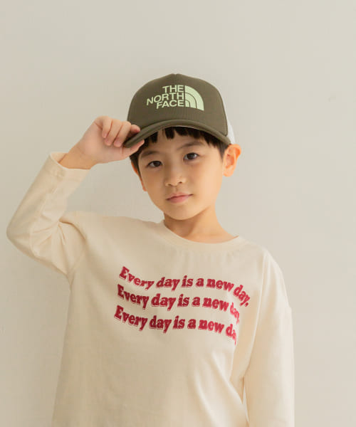 THE NORTH FACE　Kids Novelty Logo Mesh Cap(KIDS)