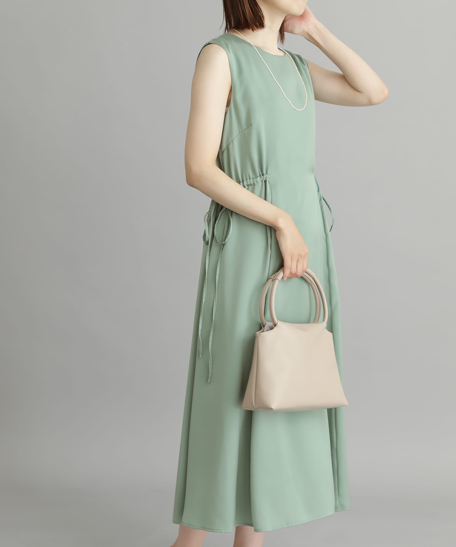 marai フレアワンピース ロングワンピース シャツワンピース