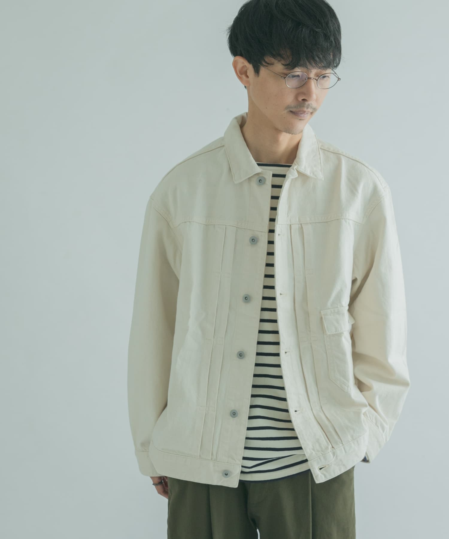 auralee デニムジャケット　デニムブルゾン　デニムパンツ　セットアップ