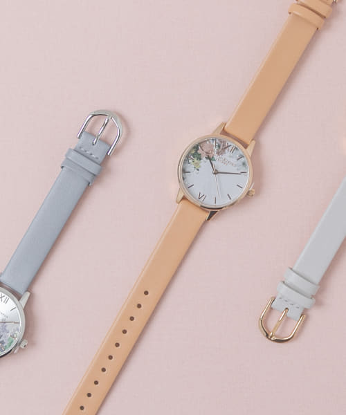 OLIVIA BURTON　Sparkle Florals MidiCoral