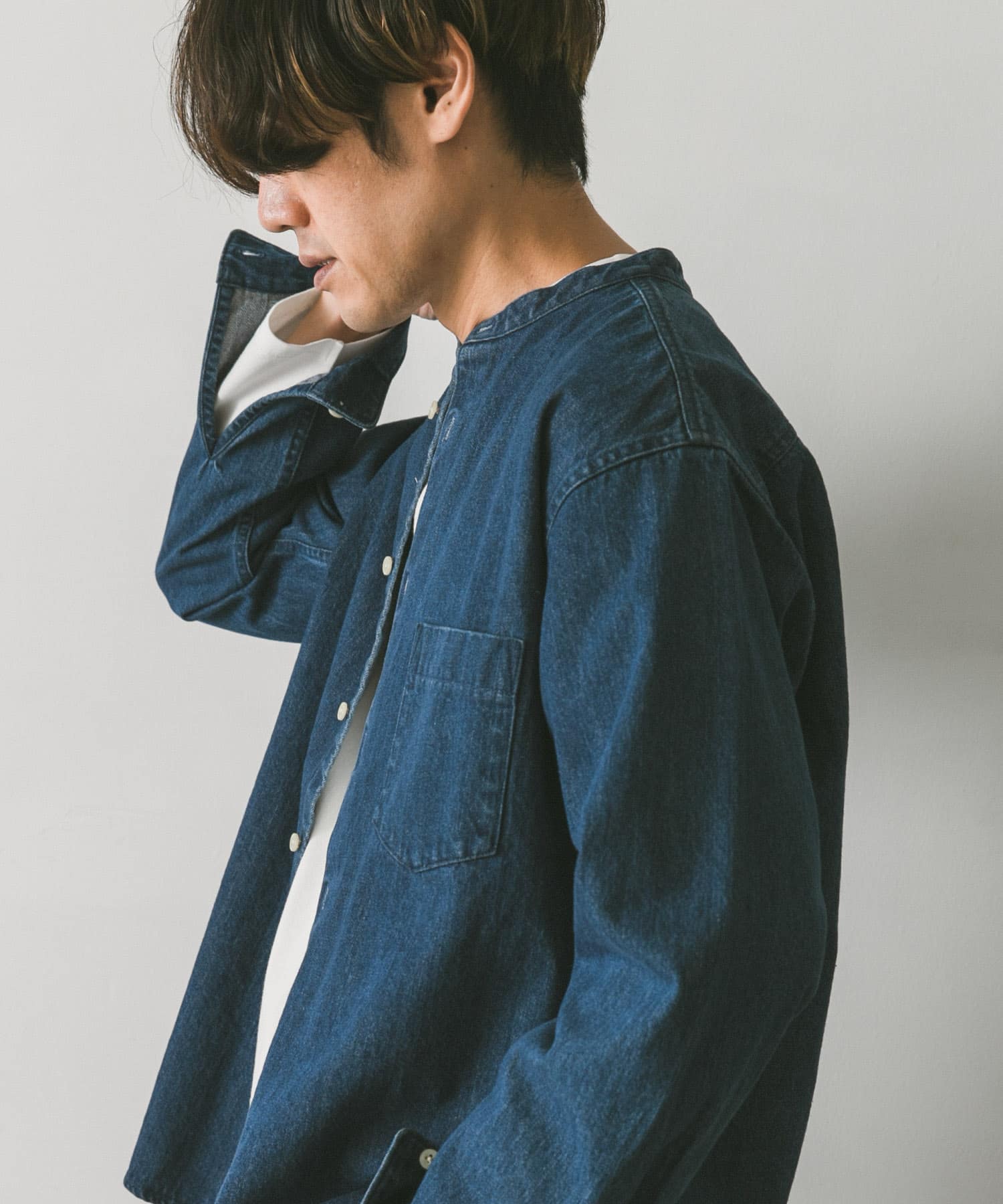 デニムバンドカラーシャツ[DR26-13X604]｜URBAN RESEARCH公式