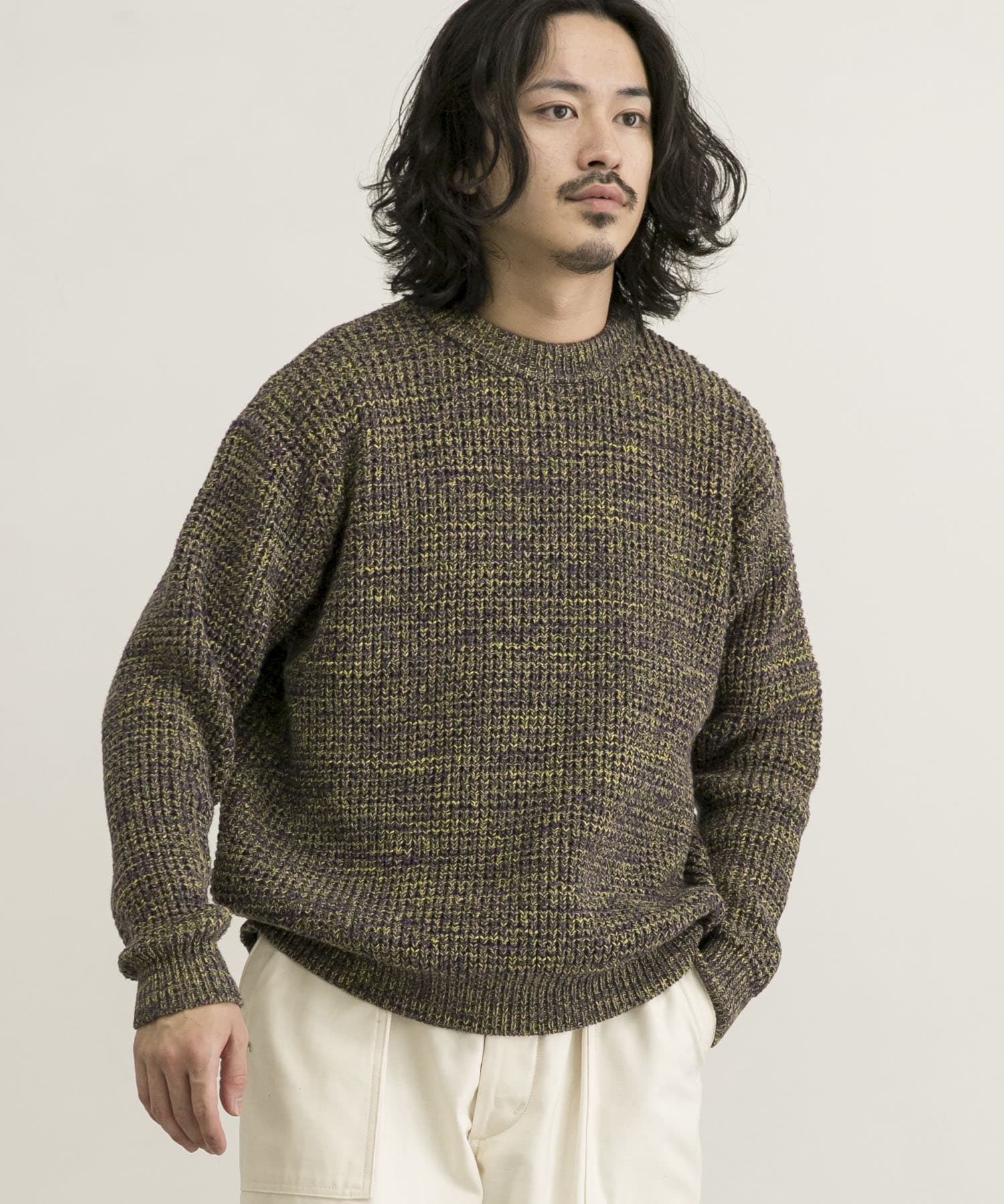 3Gメランジワッフルクルーネックニット[UR26-12B009]｜URBAN RESEARCH 