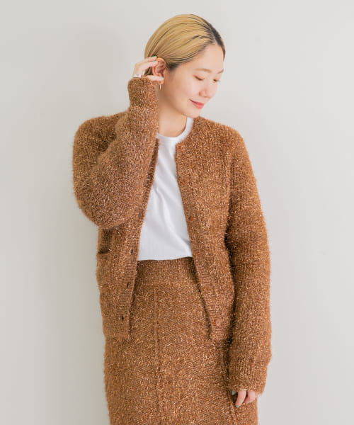 iI　glitter knit cardigan