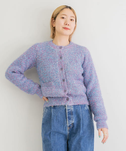 iI　glitter knit cardigan
