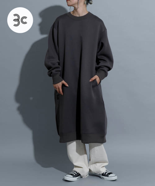 『別注』MIDIUMISOLID×TGM　Recycled polyester one-piece