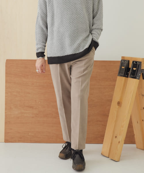 パウダースエード センタープレスパンツ