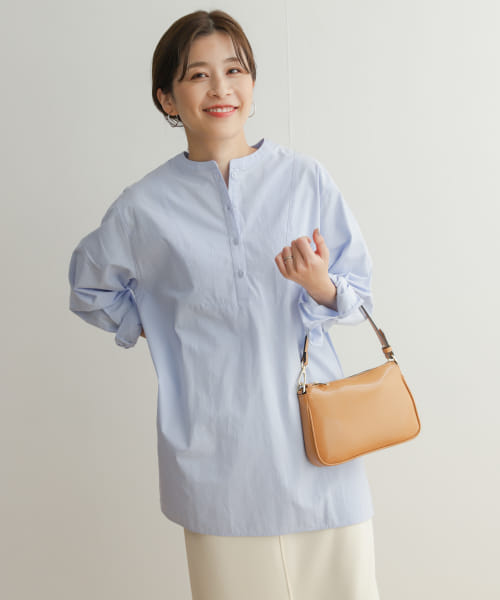 フロントブザムロングシャツ