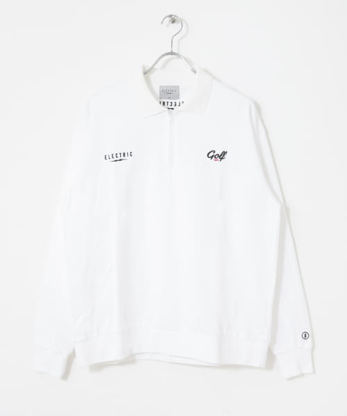 ELECTRIC GOLF　ZIP UP LONG-SLEEVE ポロシャツ