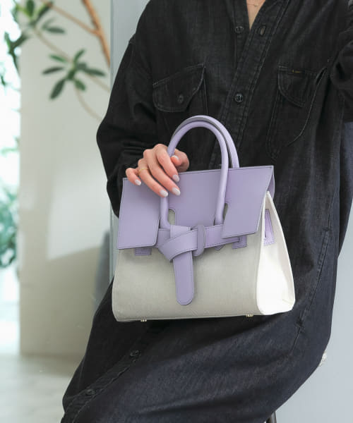 VIOLA d’ORO　レザークロスキャンバスバッグ