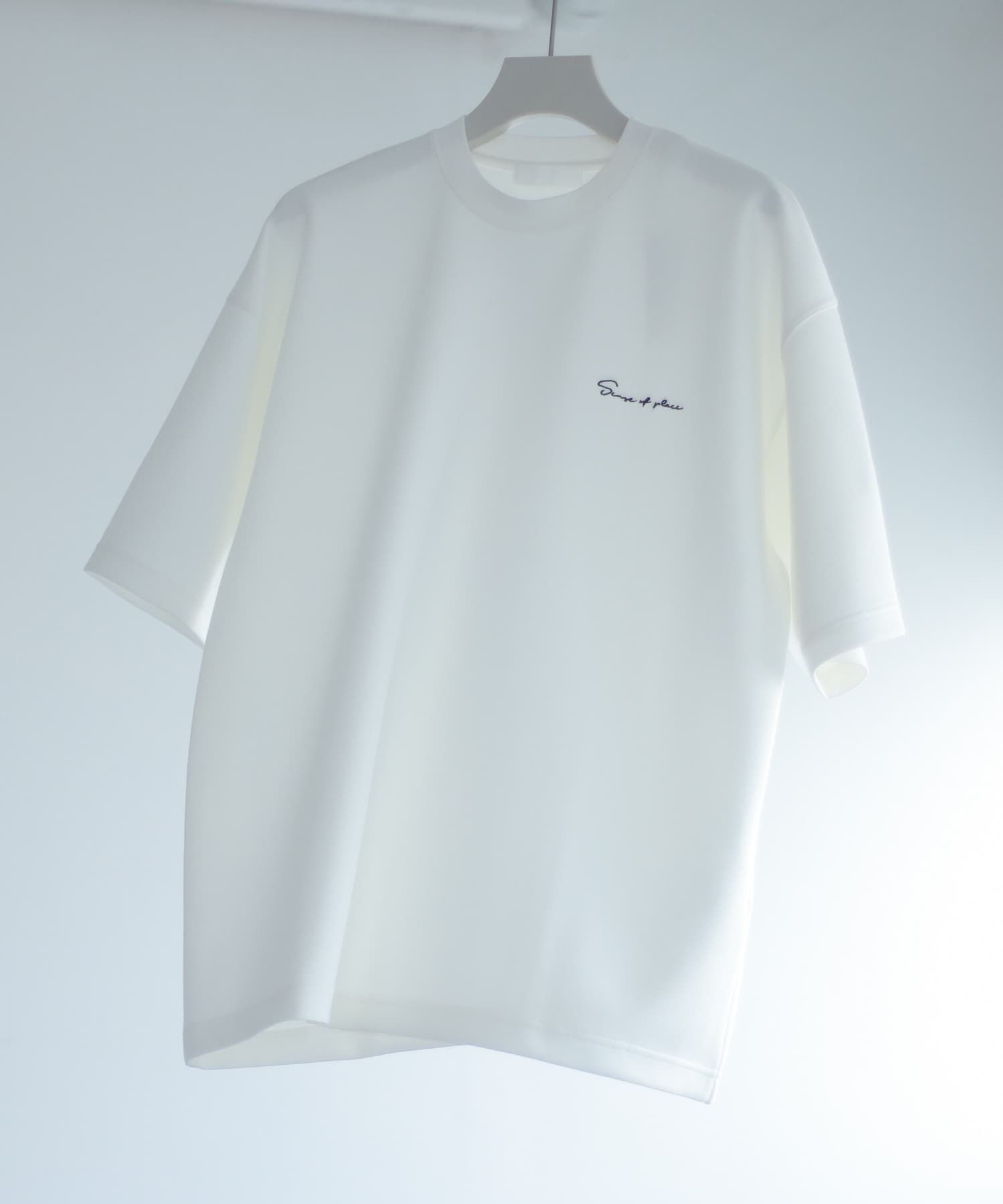 シシュウダンボールポンチTシャツ(5分袖)[AA35-11A109]｜URBAN