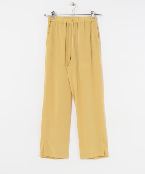 08sircus　Satin slit easy pants