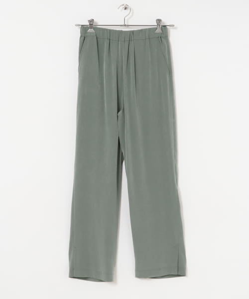 08sircus　Satin slit easy pants