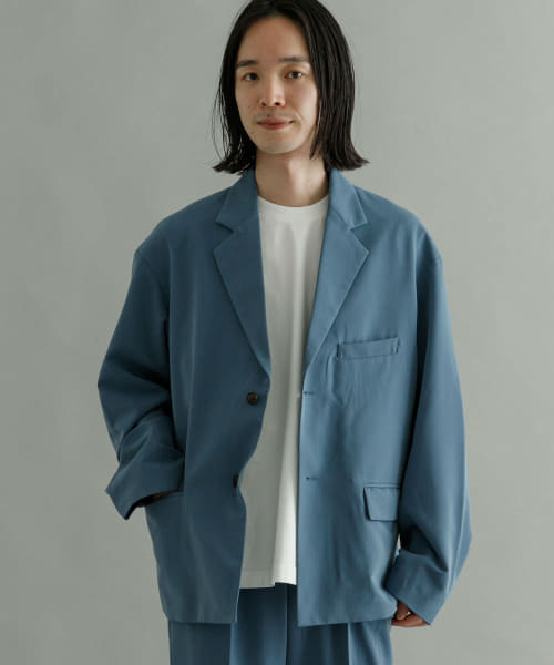 『セットアップ対応』URBAN RESEARCH iD　ウーリーストレッチオーバージャケット