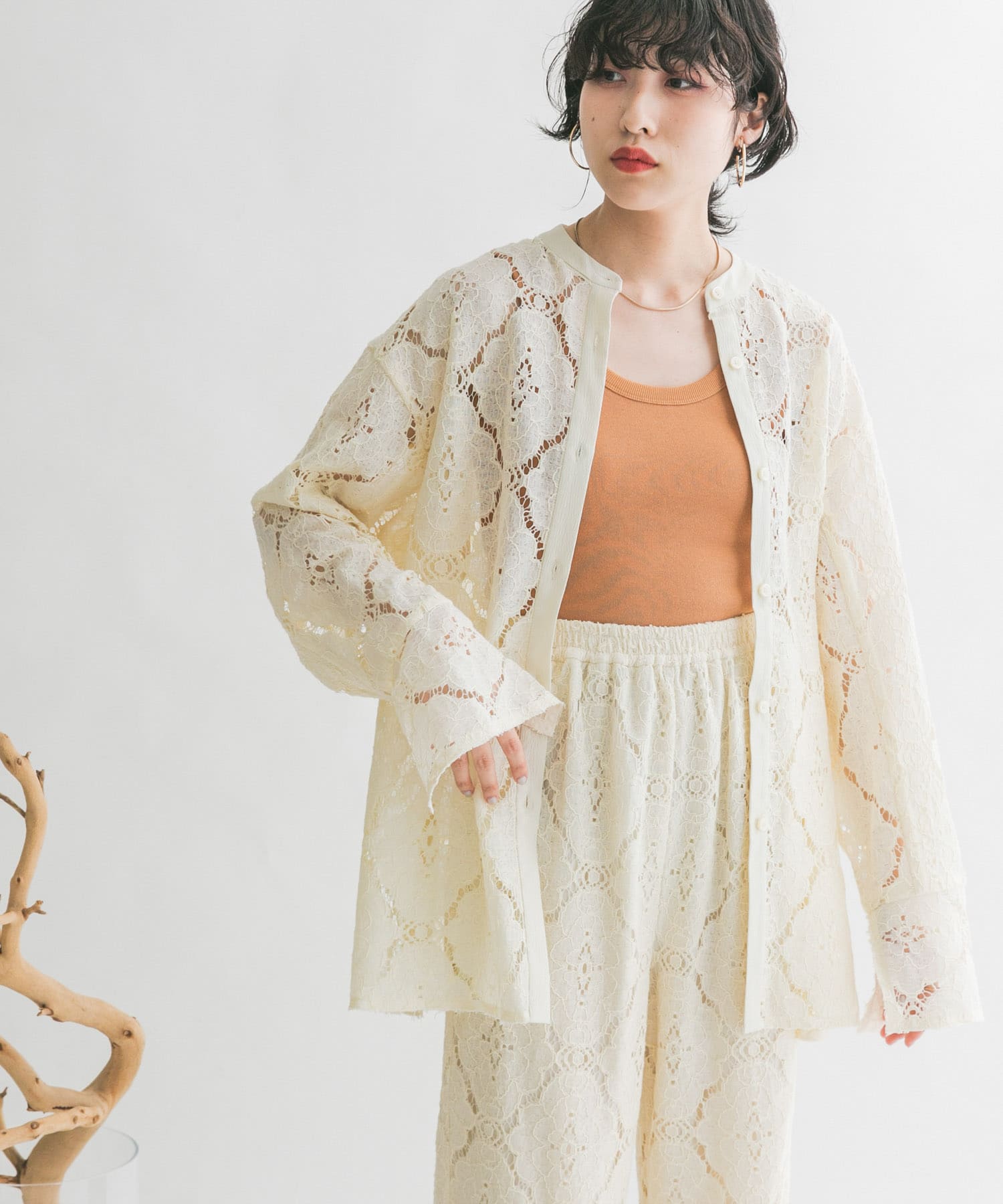 レースバンドカラーシャツジャケット[KB34-27J140]｜URBAN RESEARCH