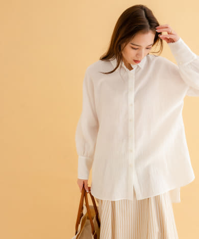 iNtimite　Sheer Dolman Sleeve Shirts