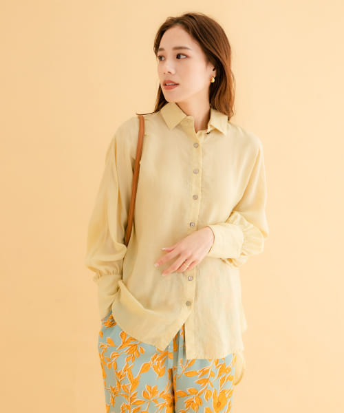 iNtimite　Sheer Dolman Sleeve Shirts