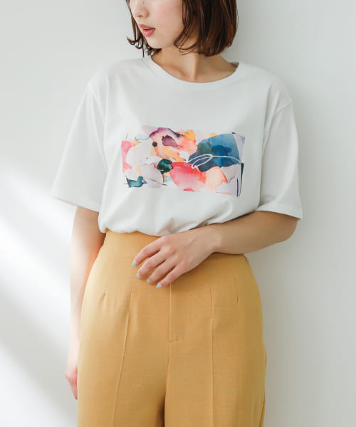 『別注』yui.stephanie×SENSE OF PLACE　グラフィックTシャツ