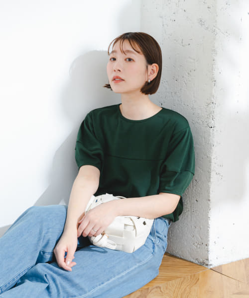 F by ROSSO　ドルマンパフTシャツ
