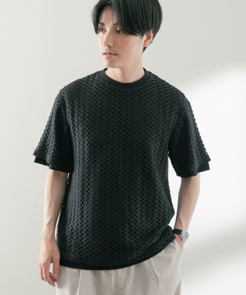 ケーブルレーストップス+半袖Tシャツ 2セット