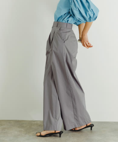 WIDE TACK PANTS