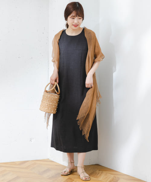 F by ROSSO　ウォッシャブルAラインワンピース