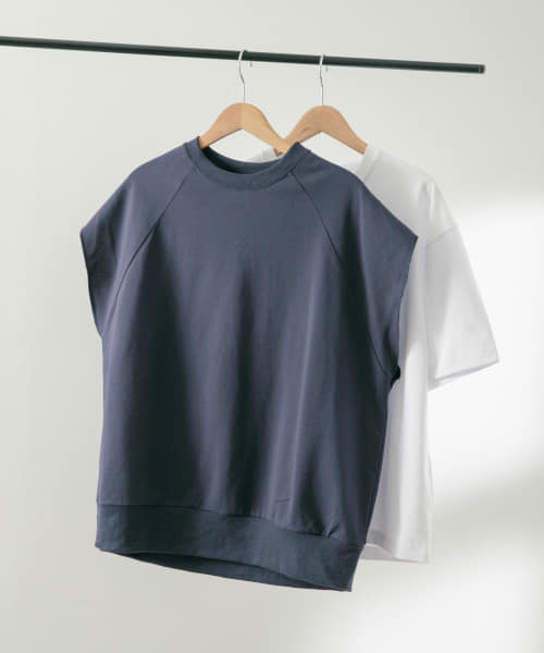 JQクルーネックカットベスト+半袖Tシャツ セット