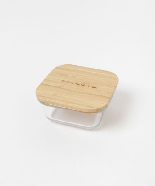 mana. ORGANIC LIVING　耐熱ガラス容器スクエア小