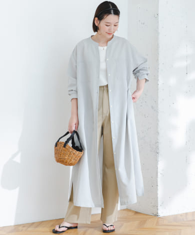 F by ROSSO　クールタッチシャツワンピース
