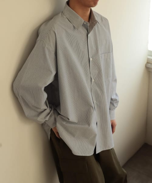 ストライプエクストラルーズシャツB