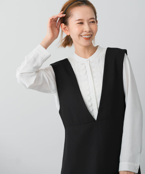 『石川恋さん着用』ウォッシャブルレースブラウス