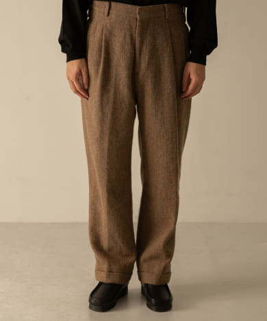A PRESSE Tweed Two Tuck Trousers[AP0402H-BSM37]｜URBAN RESEARCH公式ファッション通販