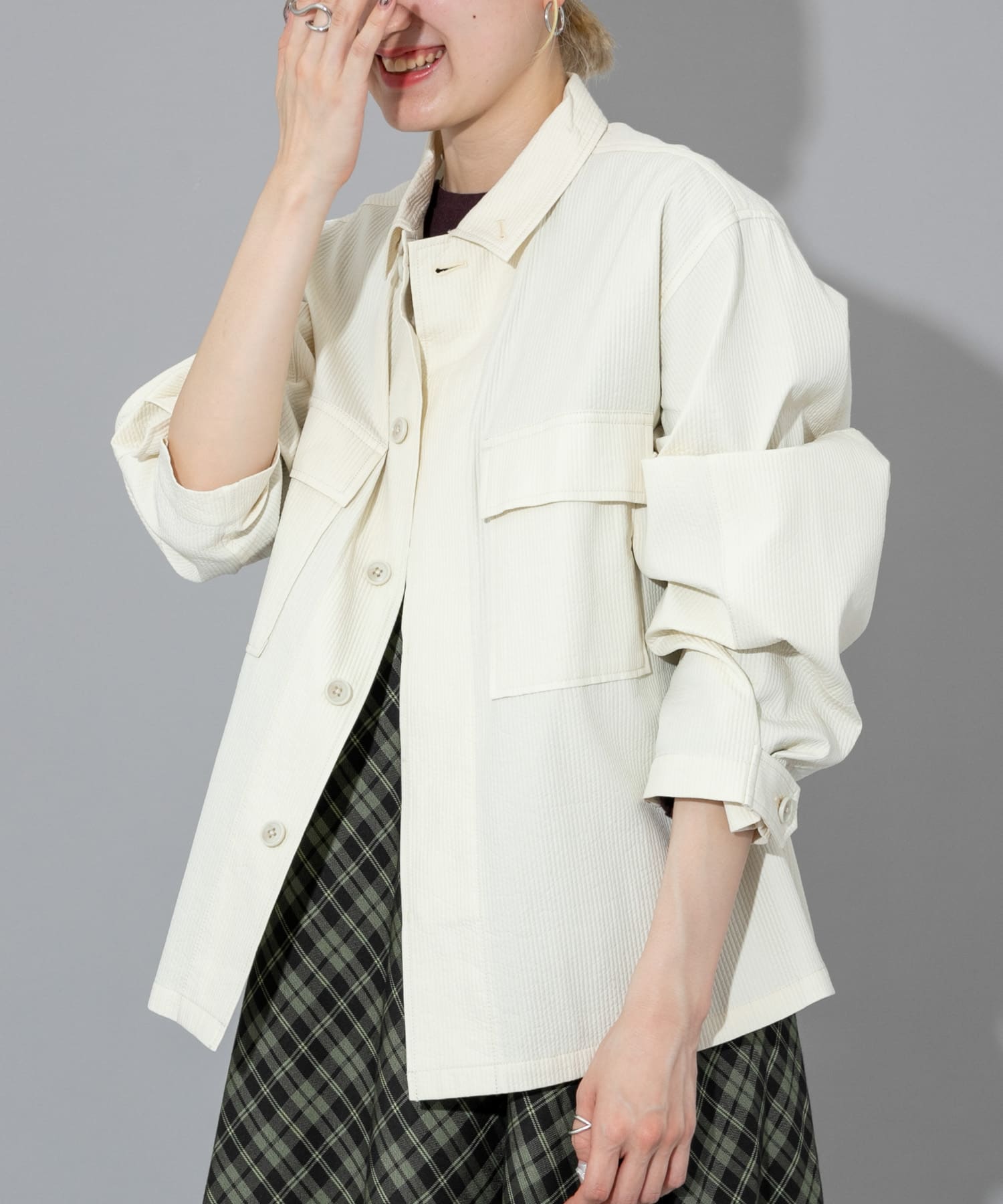 Audrey and John Wad BDU TYPE シャツブルゾン[AJ-H9502-ML24nc