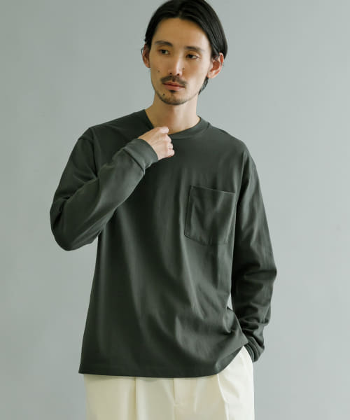 ミリタリーポケットロングスリーブTシャツ