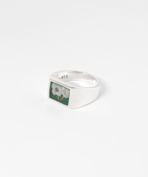 XOLO　Signet Ring with Flower