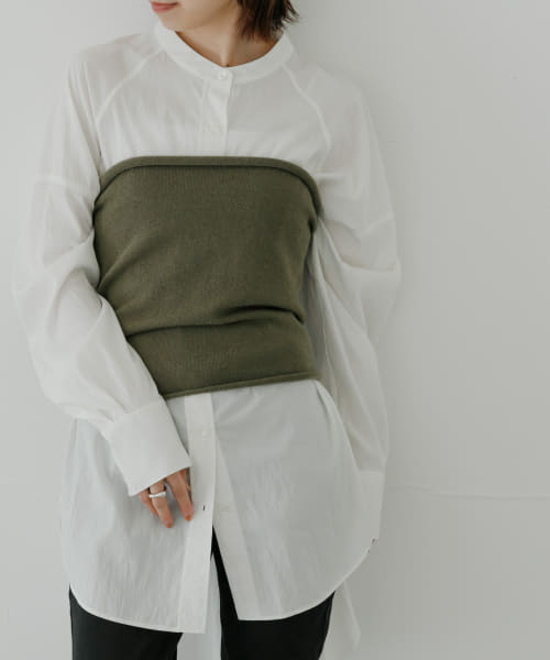 ウールカシミヤニットビスチェ