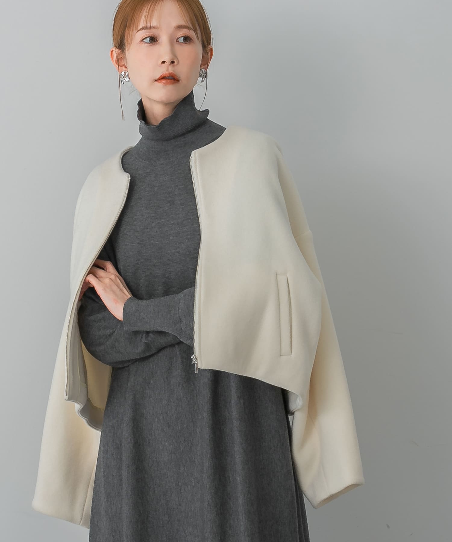 ライトウールノーカラーショートコート[RA37-27S701]｜URBAN RESEARCH公式ファッション通販