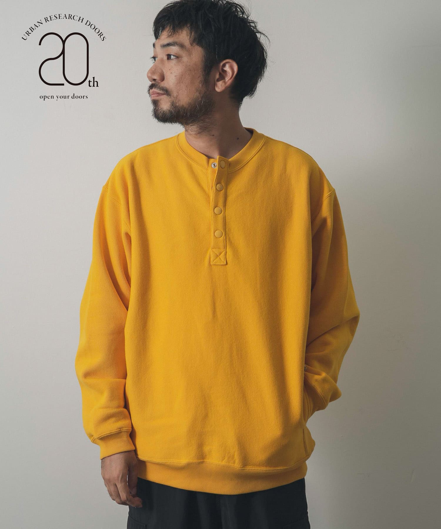 別注』Champion×DOORS 20th RW HALF SNAP CREW[C8-Y025-DM37