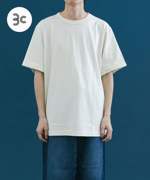 『3サイズ展開』commpost　リサイクルコットンショートスリーブTシャツ