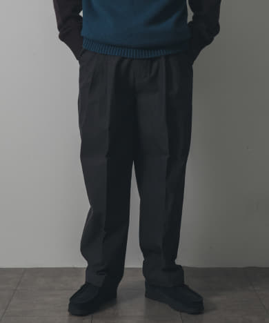 STILL BY HAND Deep tuck pressed pants[PT04233-DM36]｜URBAN
