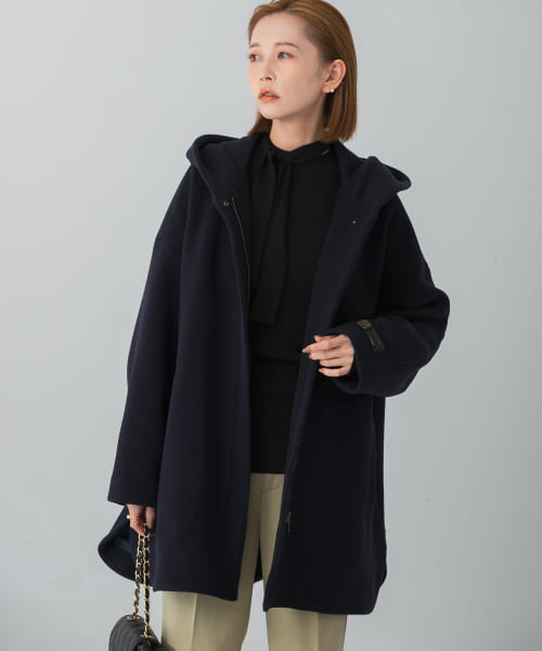 MANTECO Aラインフーディーコート