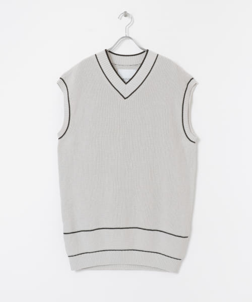WA.CLOTH　CT COLLAB STRIPED VEST