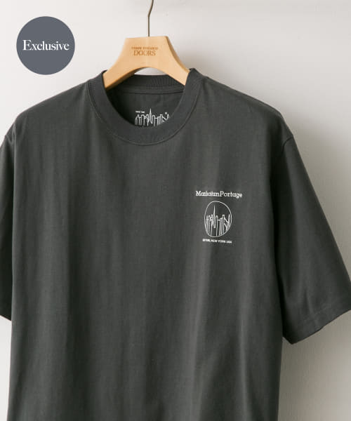 『別注』Manhattan Portage×DOORS　ワンポイント プリント Tシャツ