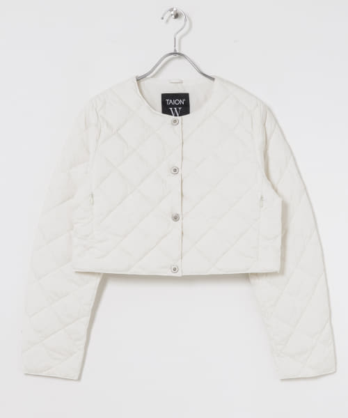 TAION　BUTTON SHORT DOWNJACKET