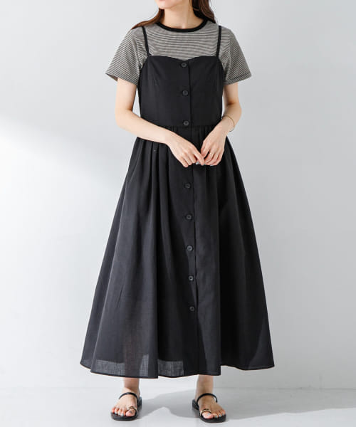 『UR TECH Smart Linen Touch』キャミソールワンピース