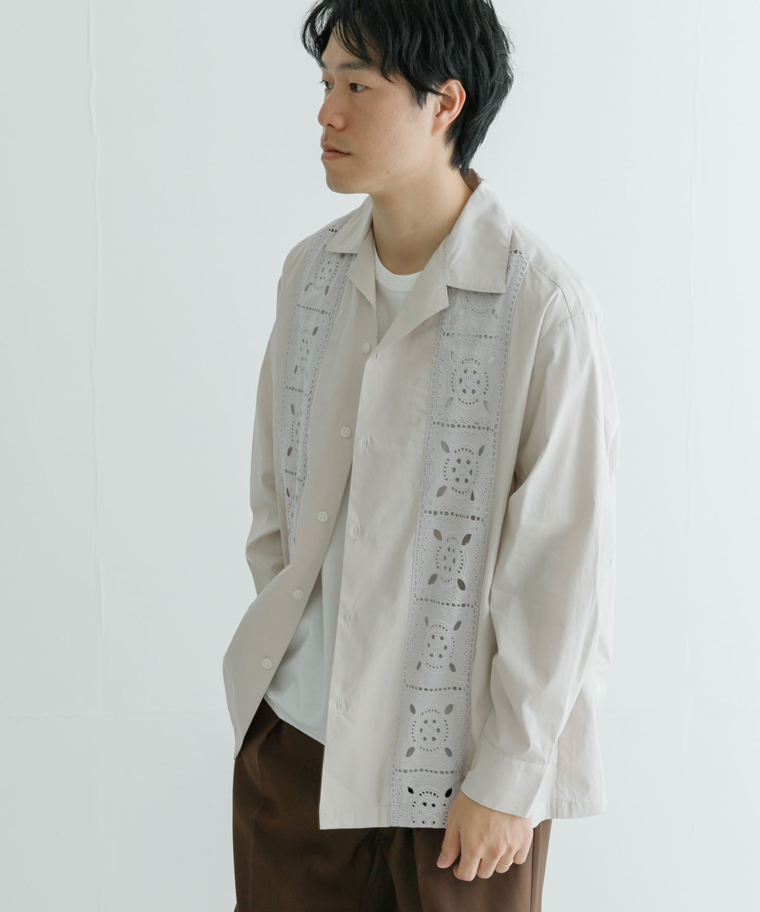 URBAN RESEARCH iD レースオープンカラーシャツ[UI44-13H002]｜URBAN RESEARCH公式ファッション通販
